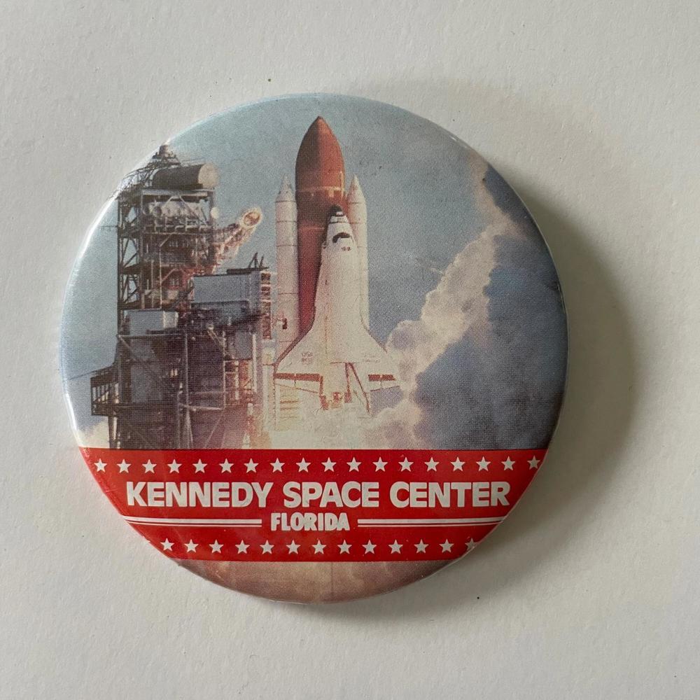 Vintage Kennedy Space Center Pin - Florida Souvenir, 1970s